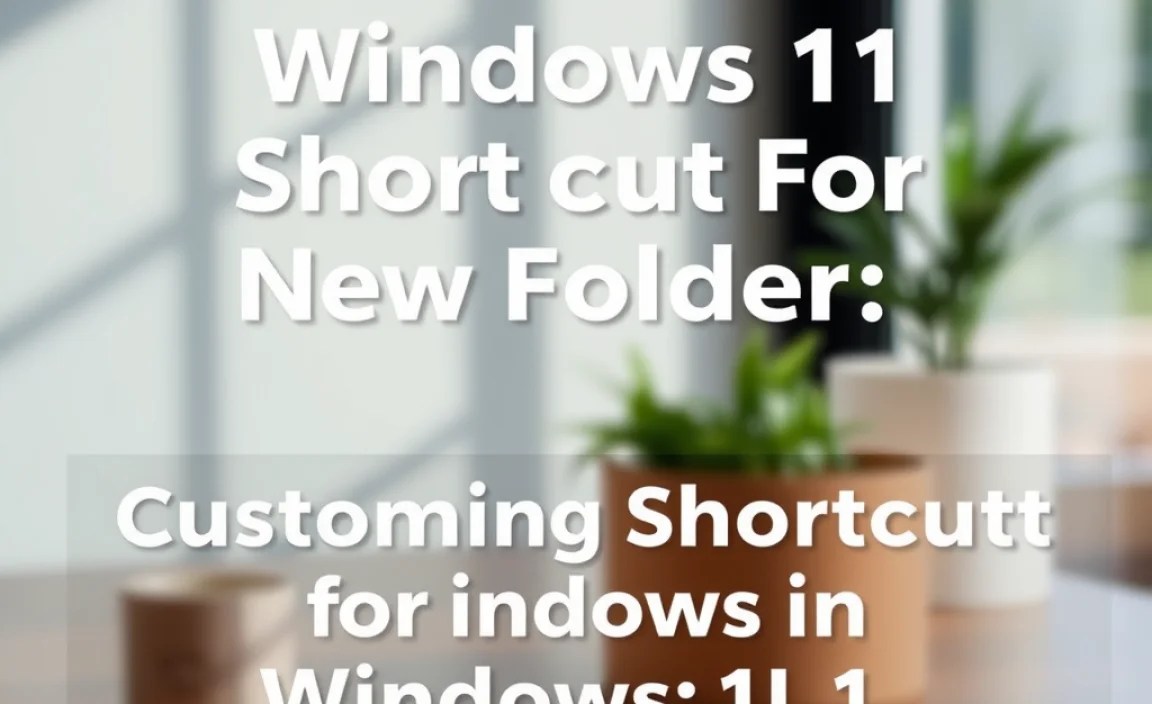 Customizing Shortcuts in Windows 11