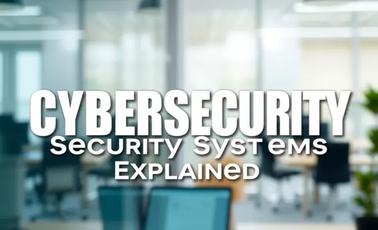Cybersecurity Security Systems Explained: Your Essential Guide