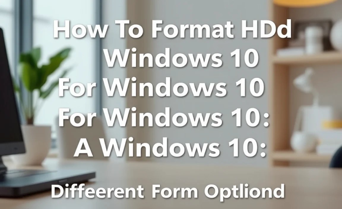 Different Formatting Options in Windows 10