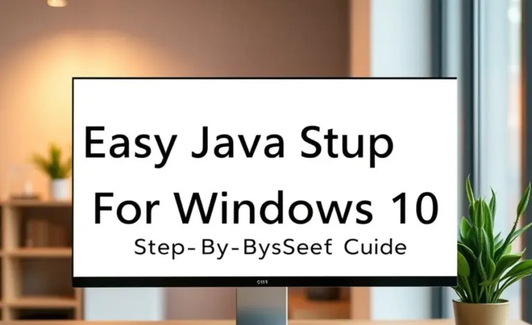 Easy Java Setup For Windows 10: Step-By-Step Guide