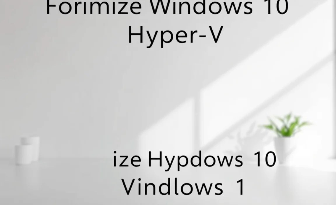 Enabling Hyper-V on Windows 10