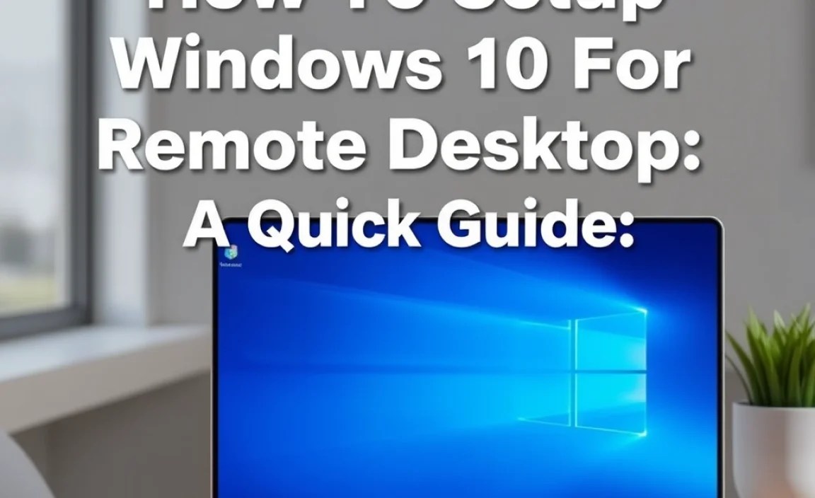 Enabling Remote Desktop on Windows 10