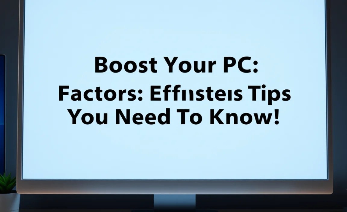 Factors Affecting Boot Time