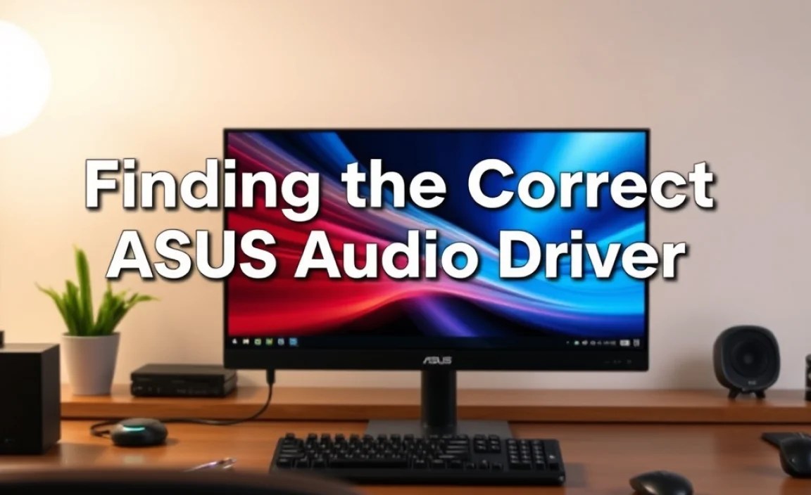 Finding the Correct ASUS Audio Driver