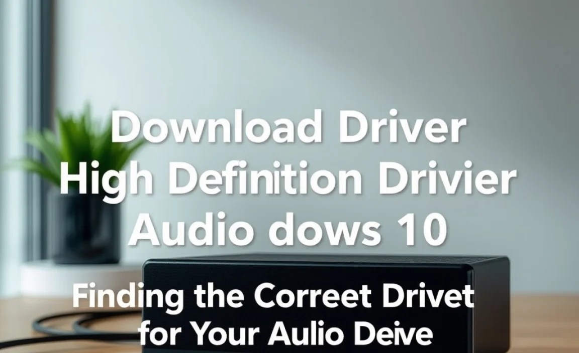 Finding the Correct Driver for Your Audio Device