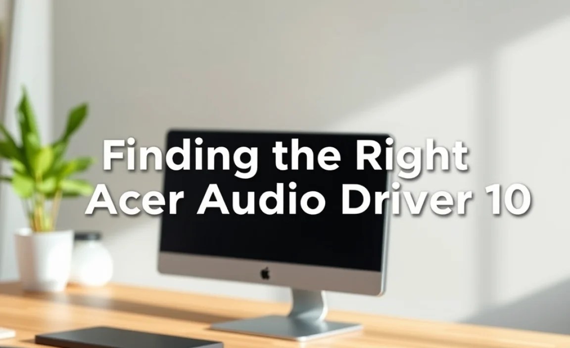 Finding the Right Acer Audio Driver