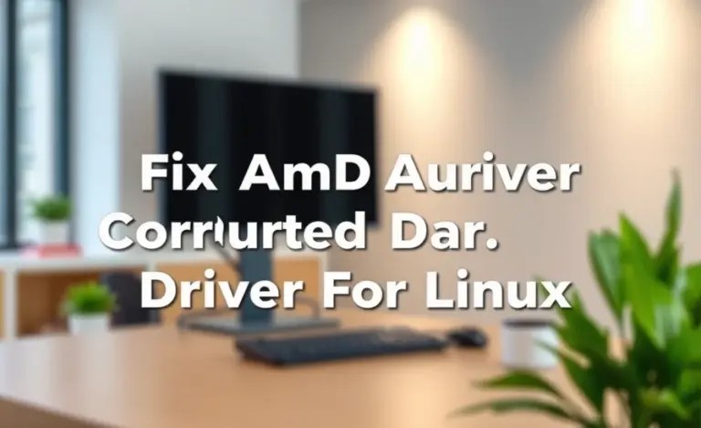 Fix Amd Audio Corrupted Driver For Linux: Latest Version