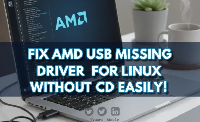 Fix Amd Usb Missing Driver For Linux Without Cd Easily!