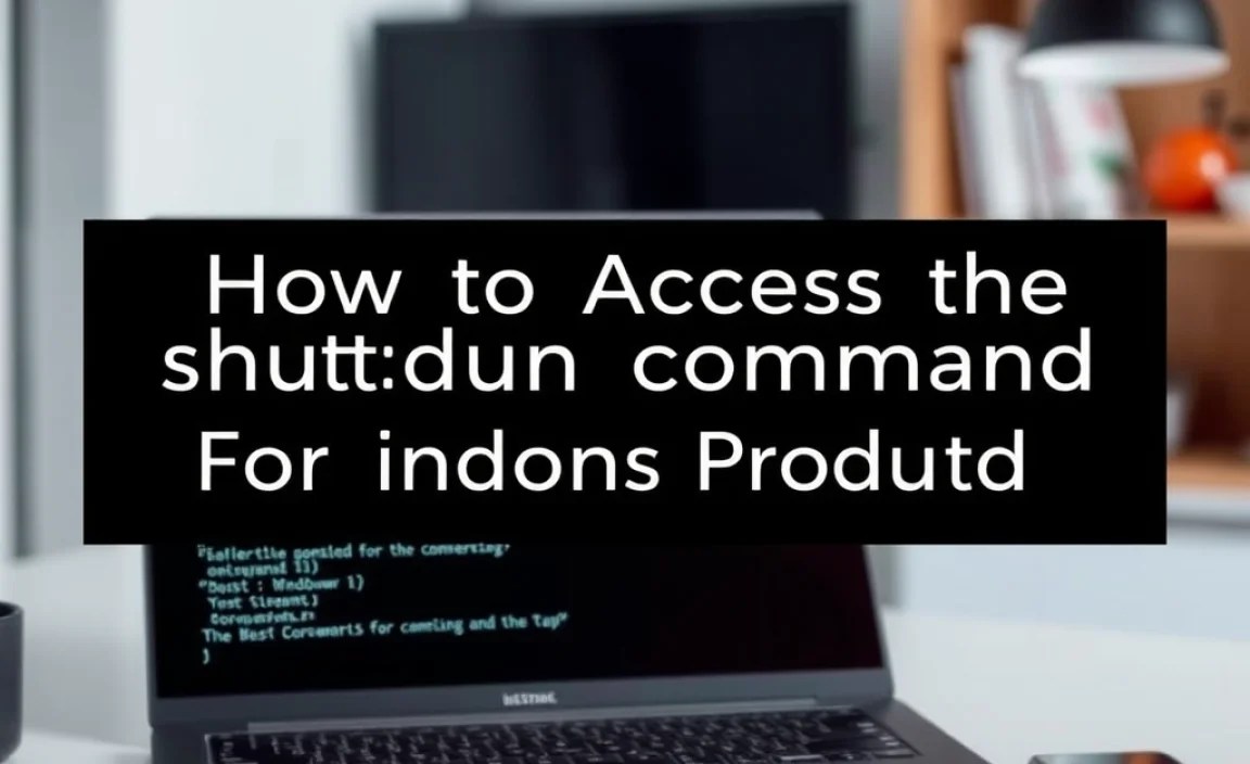 How to Access the Command Prompt
