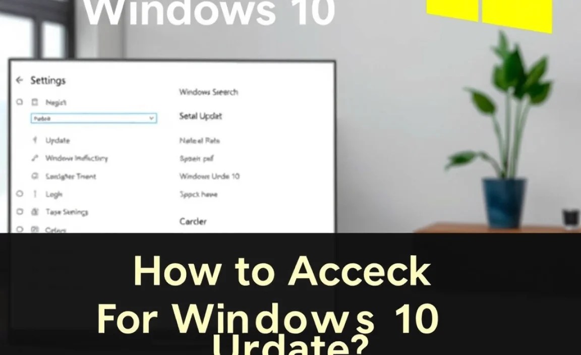 How to Access Windows Update Settings