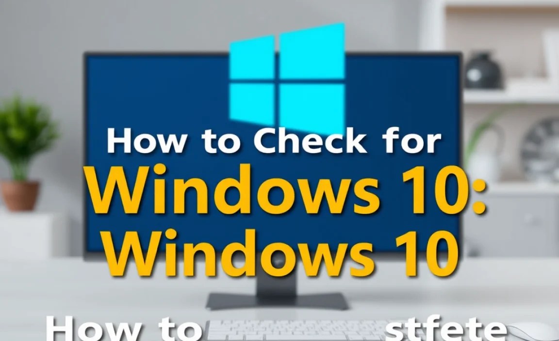 How to Check for Updates Manually