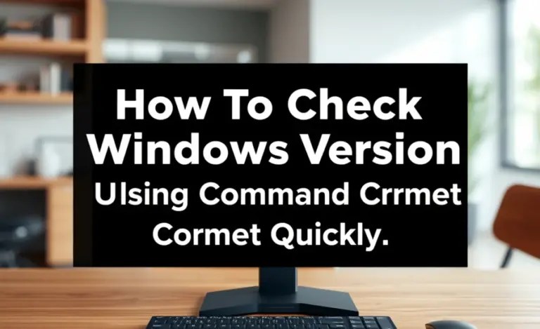 How To Check Windows Version Using Command Prompt Quickly