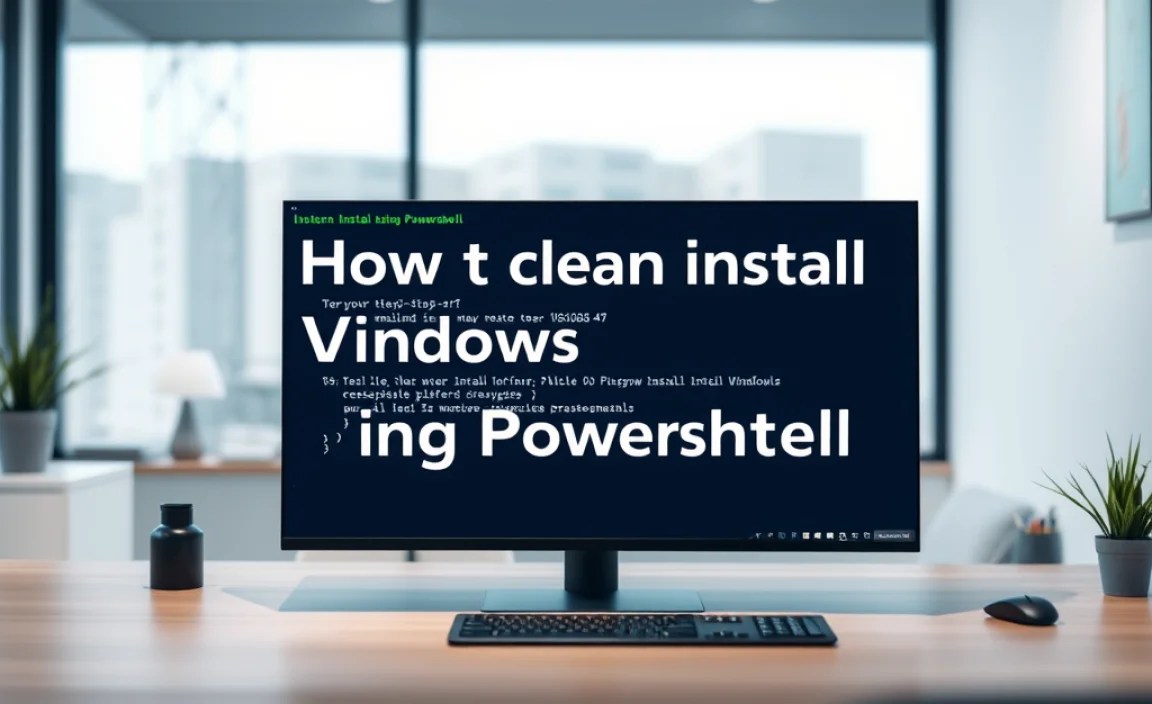 How To Clean Install Windows Using Powershell: A Step-By-Step Guide