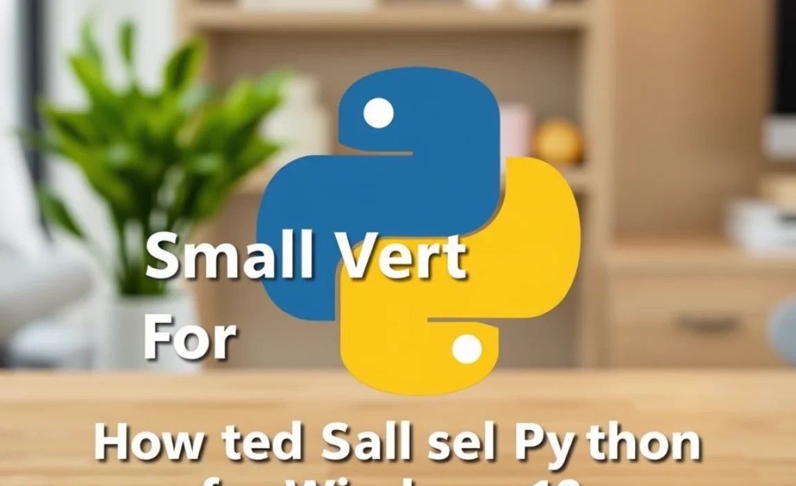 How to Install Small Version Python on Windows 10