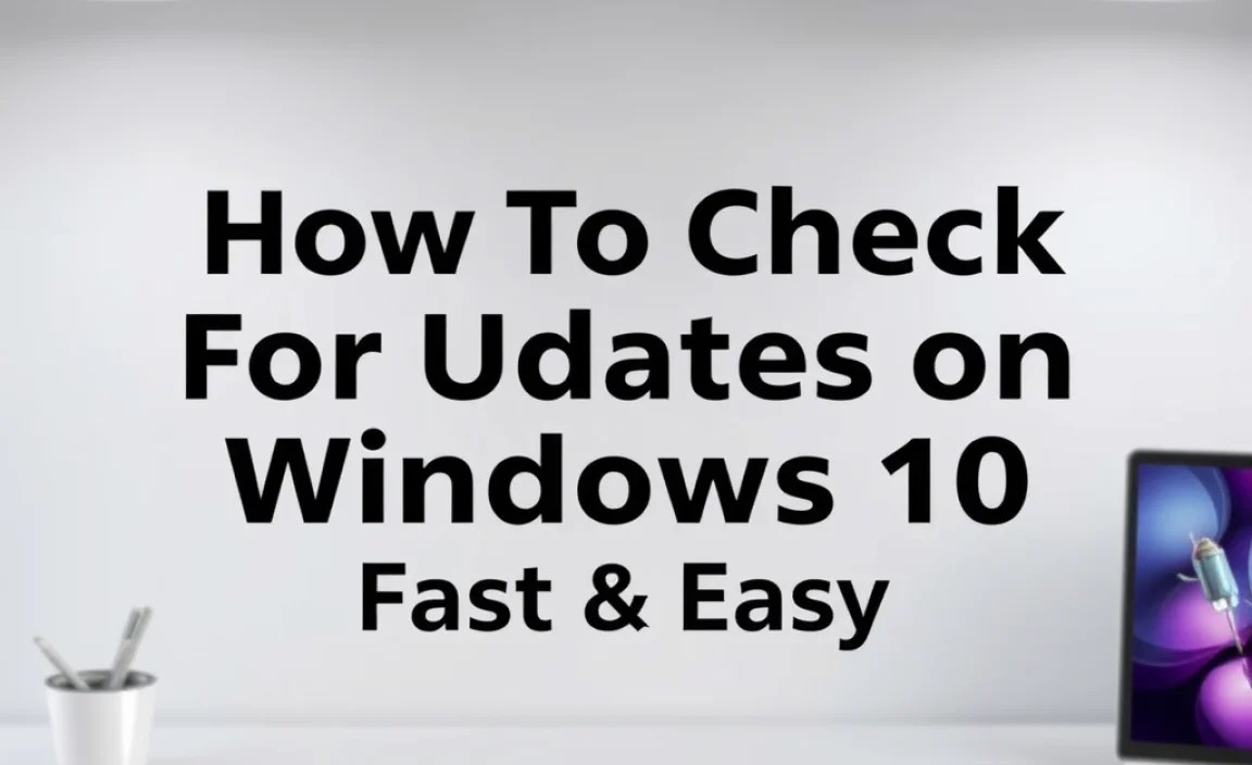 How to Manually Check for Updates