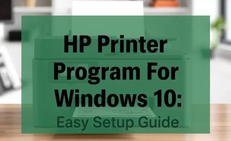 Hp Printer Program For Windows 10: Easy Setup Guide