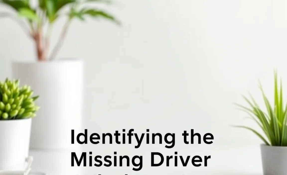 Identifying the Missing Driver Issue