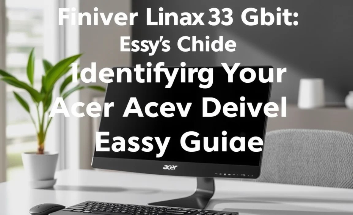 Identifying Your Acer Device Model