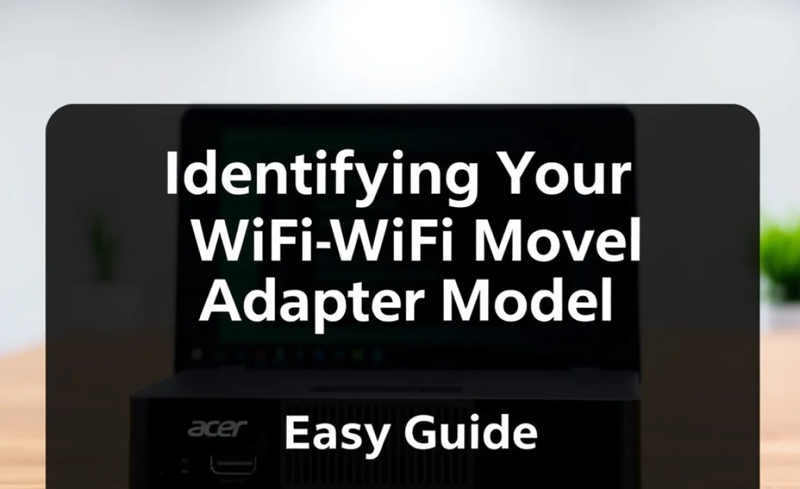 Identifying Your WiFi Adapter Model