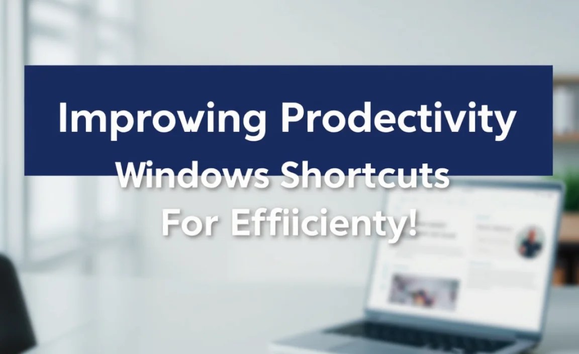 Improving Productivity with Shortcuts