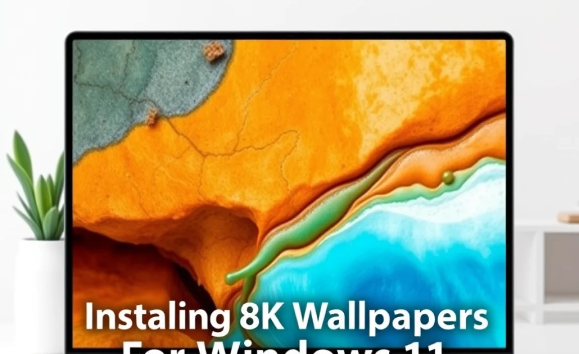 Installing 8K Wallpapers on Windows 11