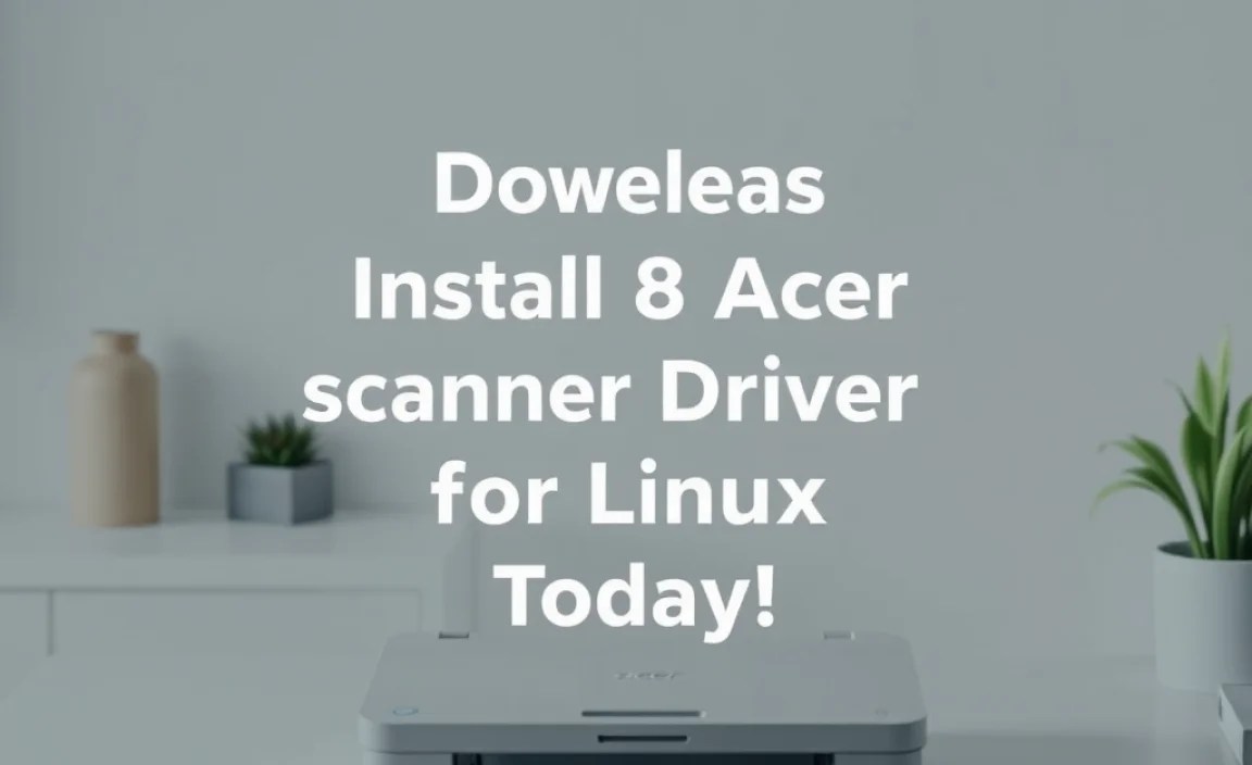 Installing Acer Scanner Driver on Linux