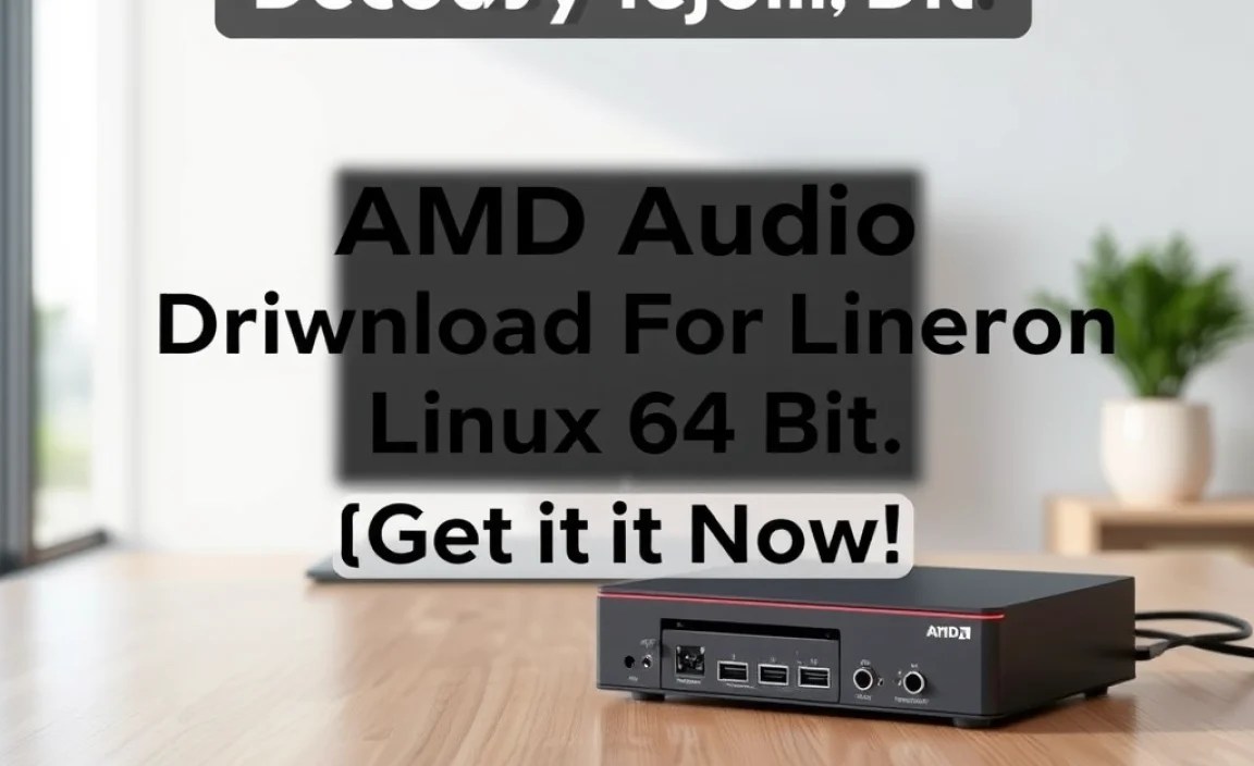 Installing AMD Audio Drivers on Linux 64 Bit