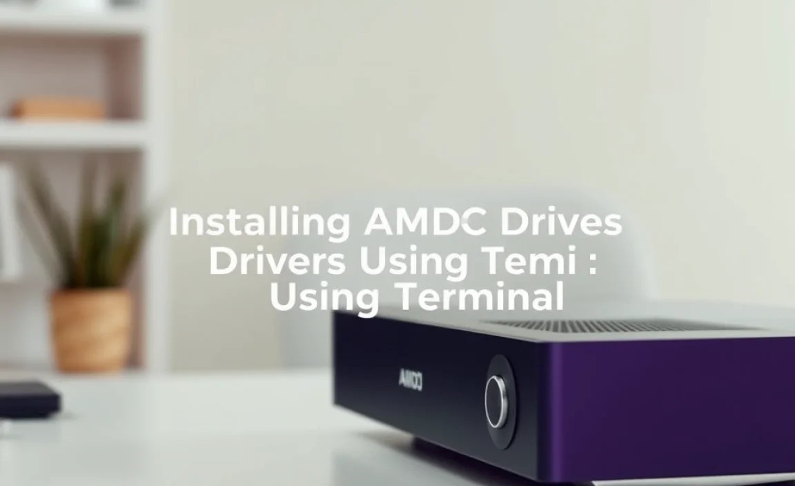 Installing AMD Audio Drivers Using Terminal