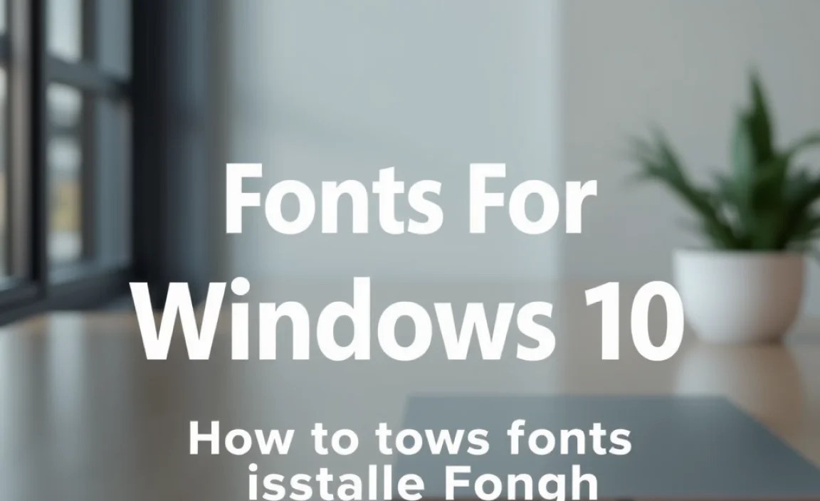 Installing Fonts through Microsoft Store