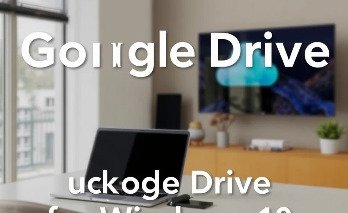 Installing Google Drive on Windows 10