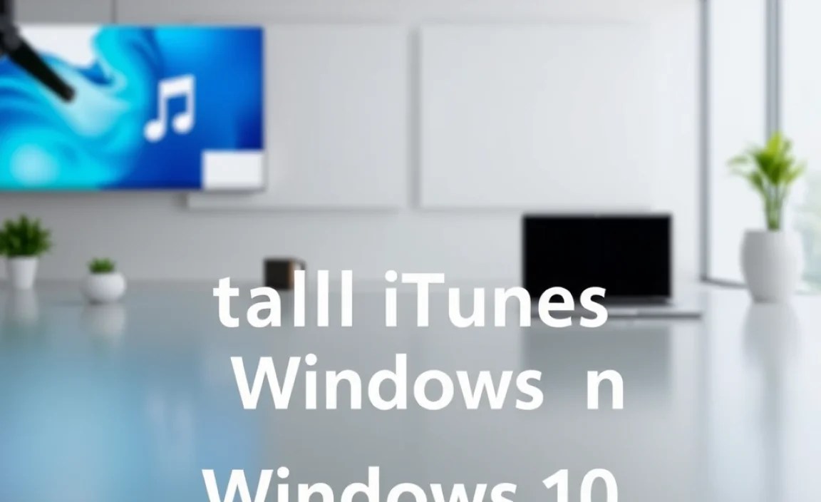 Installing iTunes on Windows 10
