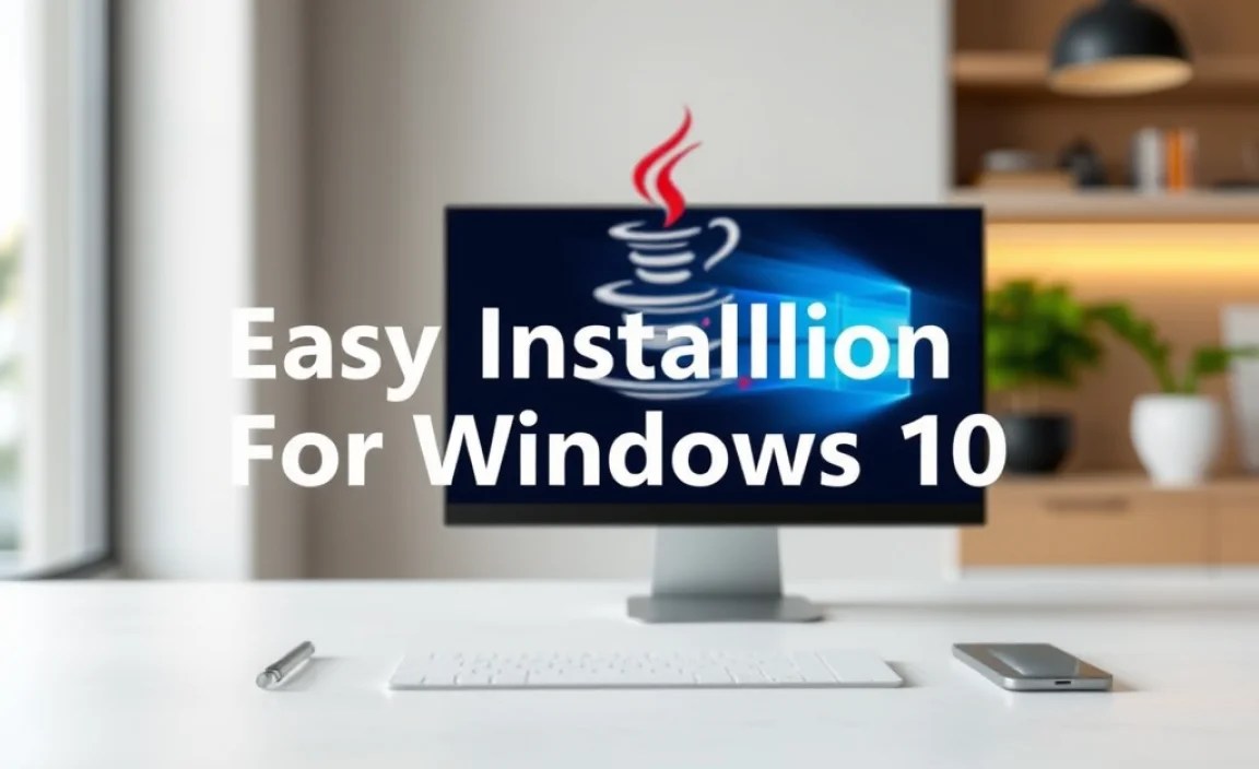 Installing Java on Windows 10