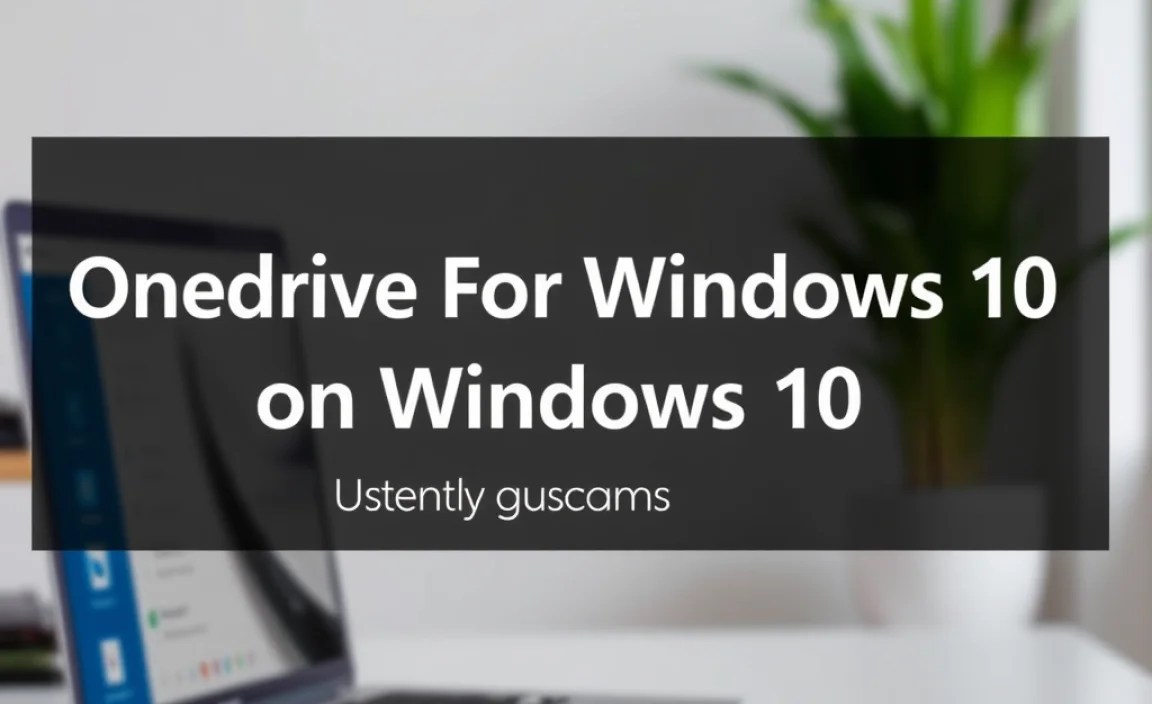 Installing OneDrive on Windows 10