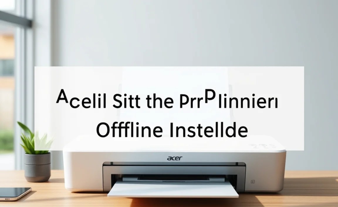 Installing the Driver Offline