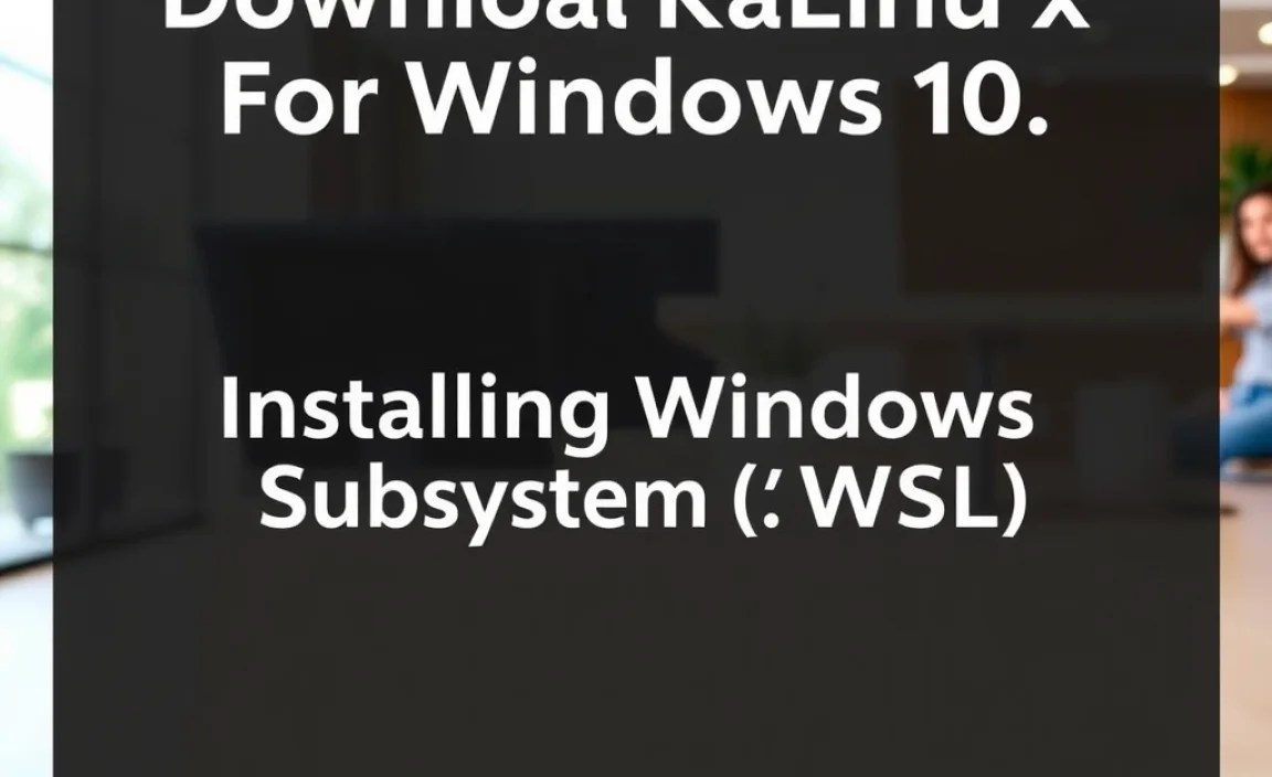 Installing Windows Subsystem for Linux (WSL)