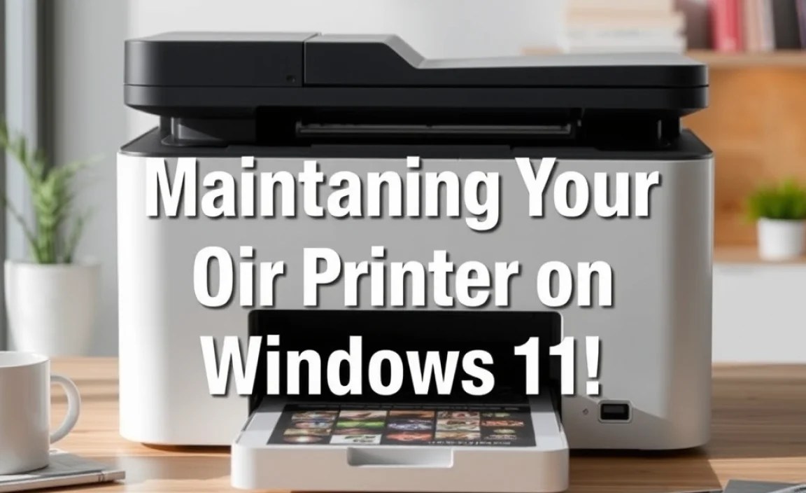 Maintaining Your Printer on Windows 11