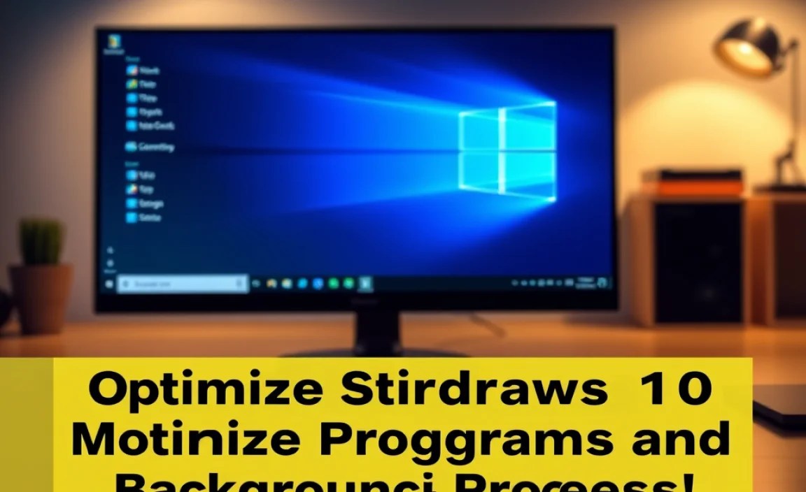 Managing Startup Programs and Background Processes