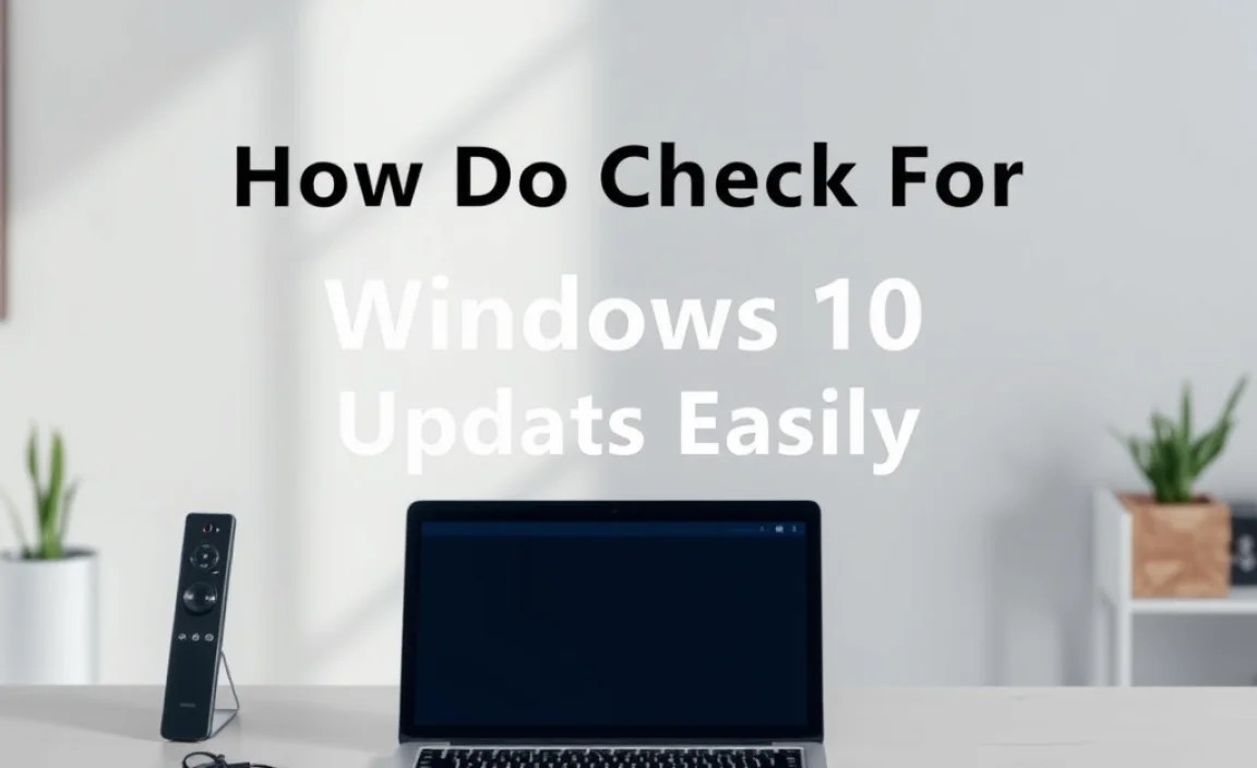 Manually Checking for Updates