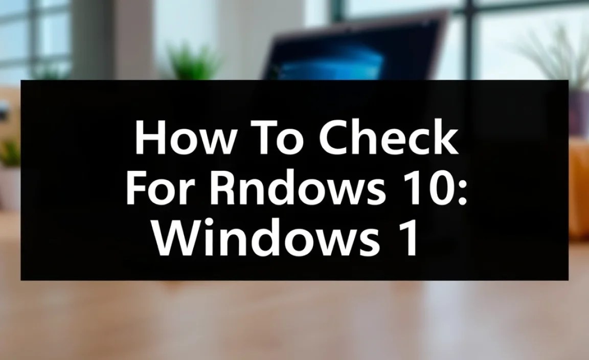Manually Checking for Updates