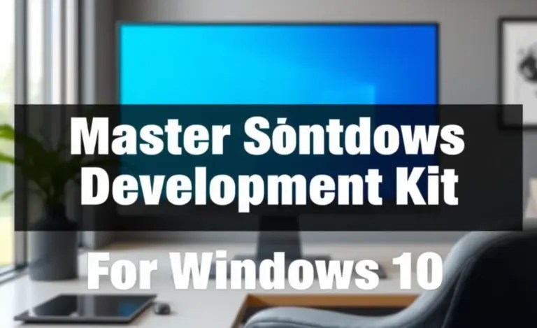Master Windows Software Development Kit Sdk For Windows 10