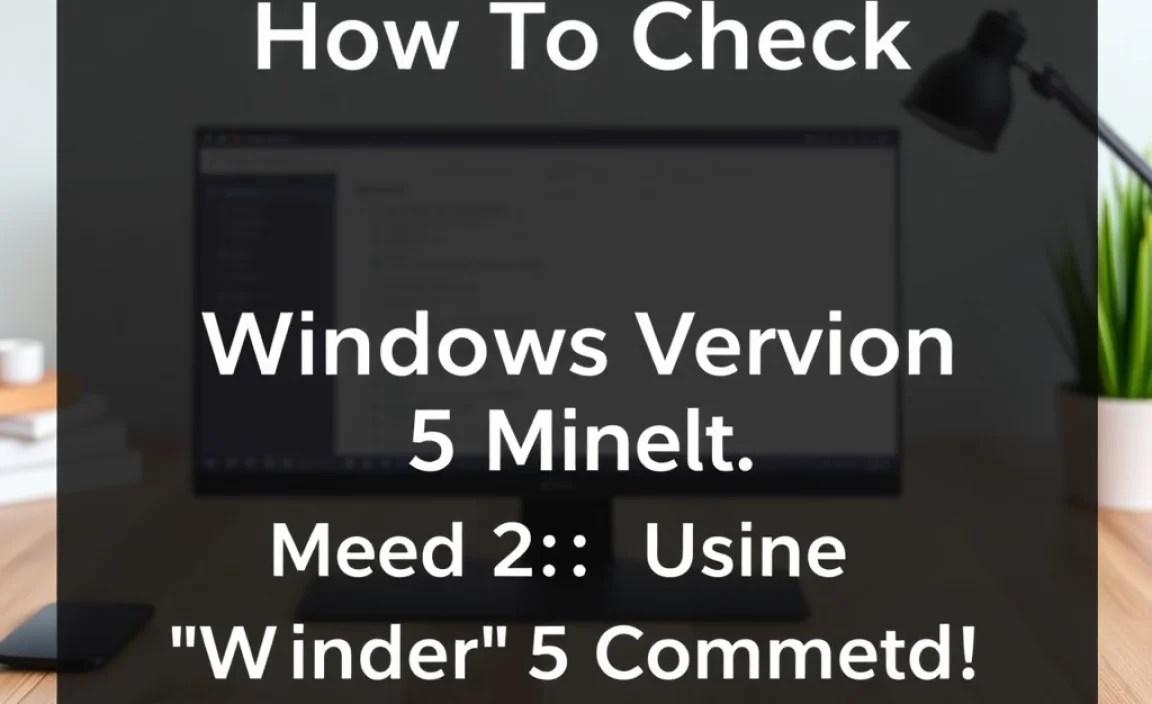 Method 2: Using ‘Winver’ Command