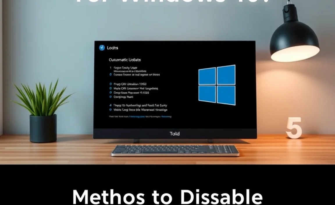 Methods to Disable Automatic Updates