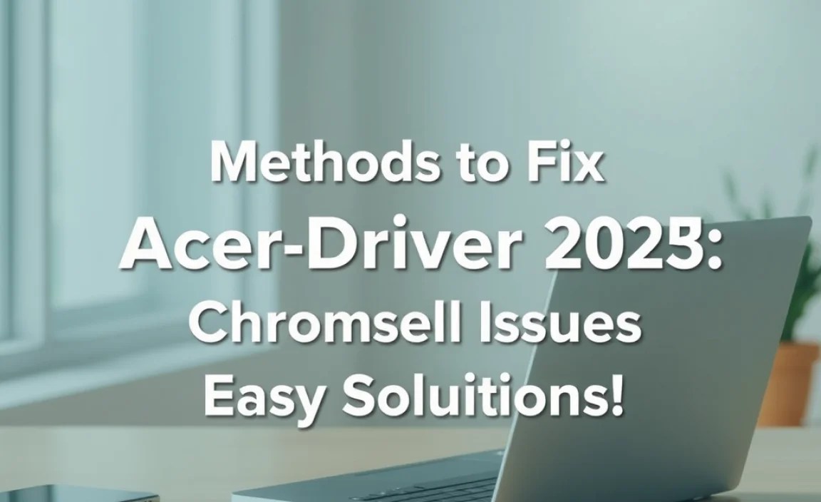 Methods to Fix Acer WiFi Driver Issues