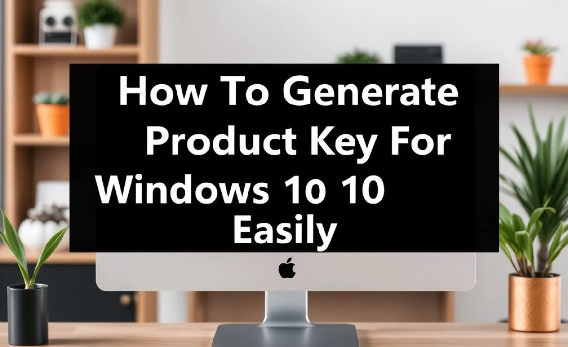 Methods to Generate a Product Key