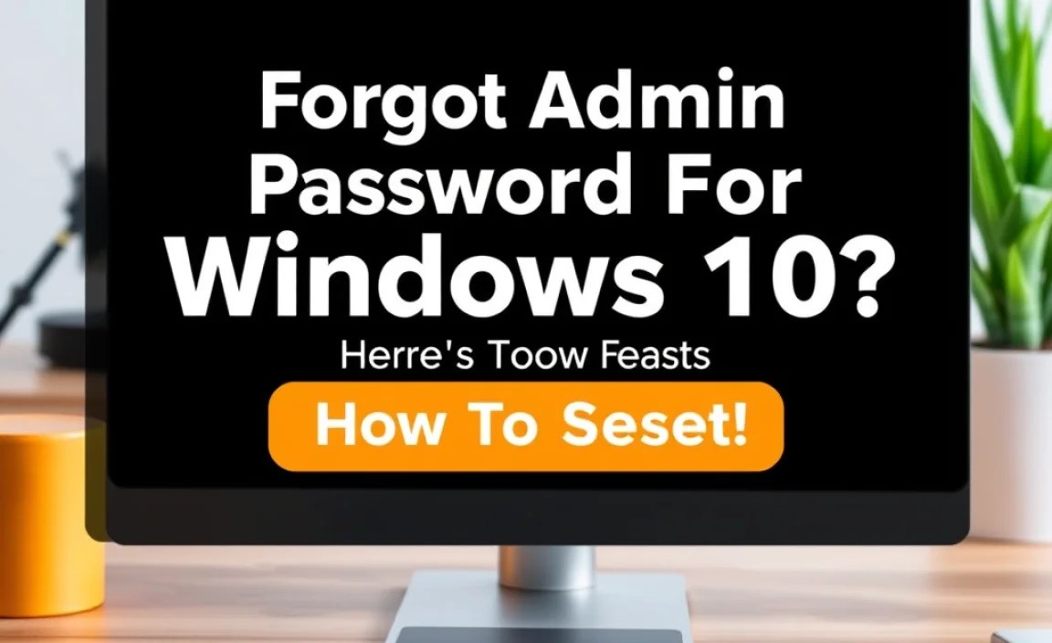 Methods to Reset Your Forgotten Admin Password