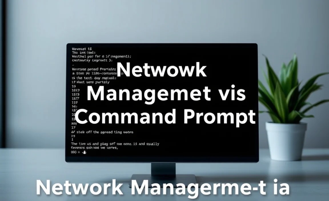 Network Management via Command Prompt