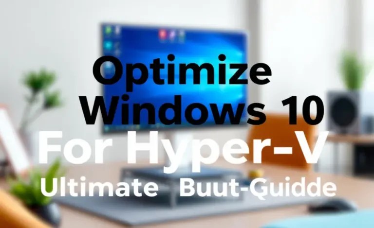 Optimize Windows 10 For Hyper-V: Ultimate Setup Guide