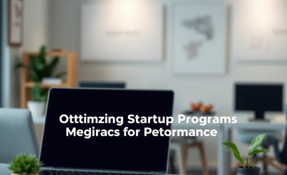 Optimizing Startup Programs for Performance
