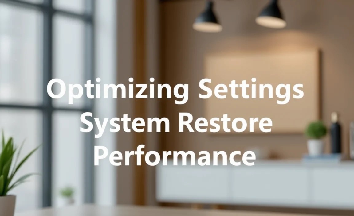 Optimizing System Settings for Better Performance