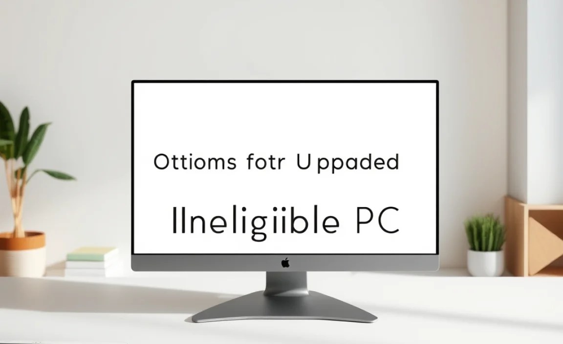 Options for Upgrading an Ineligible PC